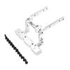 BOQEXSS for Megahobby H12Y 1/12 RC Car Metal Front Bumper Reinforcement Aluminum Construction Upgrade Parts Repair Replacement Accessories Rc Bumpers(Silver) view 1