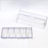 KALLORY Acrylic Poker Chip Holder Box Lid 100-Piece Capacity Portable Chip Storage Tray for Home Games and Tournaments view 3