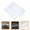 KALLORY Acrylic Poker Chip Holder Box Lid 100-Piece Capacity Portable Chip Storage Tray for Home Games and Tournaments view 4