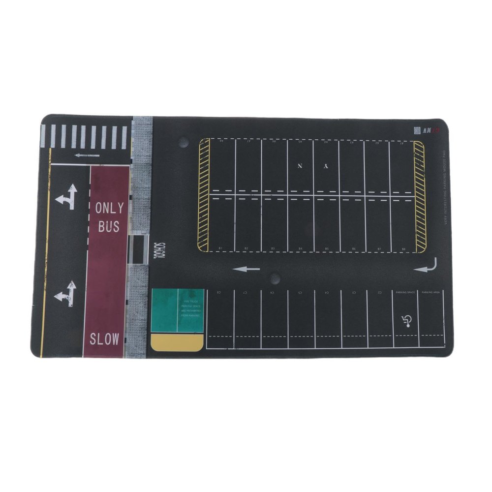 EHJRE 1/64 Parking Lot Pad Mat Vehicle Scene Display Toy Non Slip Miniature Desktop Mini Car Garage Scene Mat for Children, Style A