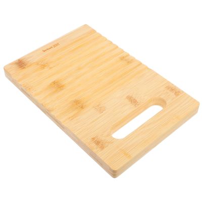 PartyKindom Mini Bamboo Children's Washboard Portable Laundry Tool for Hand Washing Clothes Small Size Lightweight for Travel and Home Use
