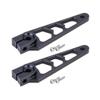 40mm 7075 Aluminum Servo Arm 25T Compatible with 1 10 Scale Buggy and 2WD Models Fits Common Standard Servos Similar to Protek Savox Futaba Servo Parts(2Pcs Black) view 1