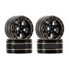 1.0" Brass Beadlock Wheels W1012 Compatible with 1/24 1/18 Scale RC Crawler Vehicles view 1