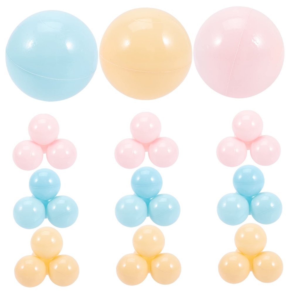 ERINGOGO 50Pcs Round Ocean Balls for Ball Pits Swimming Pools and Trampoline Rooms Creative Play for Developing Hand Eye Coordination