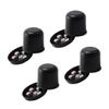 Beaupretty 4Sets Thicken Dice Cup Cheating Ktv Bar Dice Cups with Dices for Fun Games and Entertainment Black Color view 1