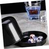 Beaupretty 4Sets Thicken Dice Cup Cheating Ktv Bar Dice Cups with Dices for Fun Games and Entertainment Black Color view 2