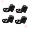 Beaupretty 4Sets Thicken Dice Cup Cheating Ktv Bar Dice Cups with Dices for Fun Games and Entertainment Black Color view 4