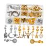 DECOMELODY 33Pcs Dreadlocks Hair Accessories Wire Wrapped Hair Beads for Braids Lightweight Easy to Use for DIY Hair Styling Decoration view 1