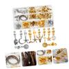 DECOMELODY 33Pcs Dreadlocks Hair Accessories Wire Wrapped Hair Beads for Braids Lightweight Easy to Use for DIY Hair Styling Decoration view 2