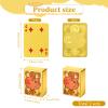 2 Decks Mini Playing Cards, Mini Poker Deck Gold Waterproof Playing Cards for Parties and Games, Tiny Deck of Novelty Party Gift, Party Favor for Christmas, Halloween, New Year, Par(Golden Pig Style) view 2