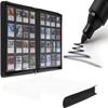 Premium Trading Card Binder,16 Pocket, Holds Up to 1600 Cards with Ringless 50 Double-Sided Sleeves, Label Design with a Pen, Side Loading Card Collection Album Folder with Zipper for TCG,Sports Cards view 1