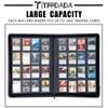 Premium Trading Card Binder,16 Pocket, Holds Up to 1600 Cards with Ringless 50 Double-Sided Sleeves, Label Design with a Pen, Side Loading Card Collection Album Folder with Zipper for TCG,Sports Cards view 2