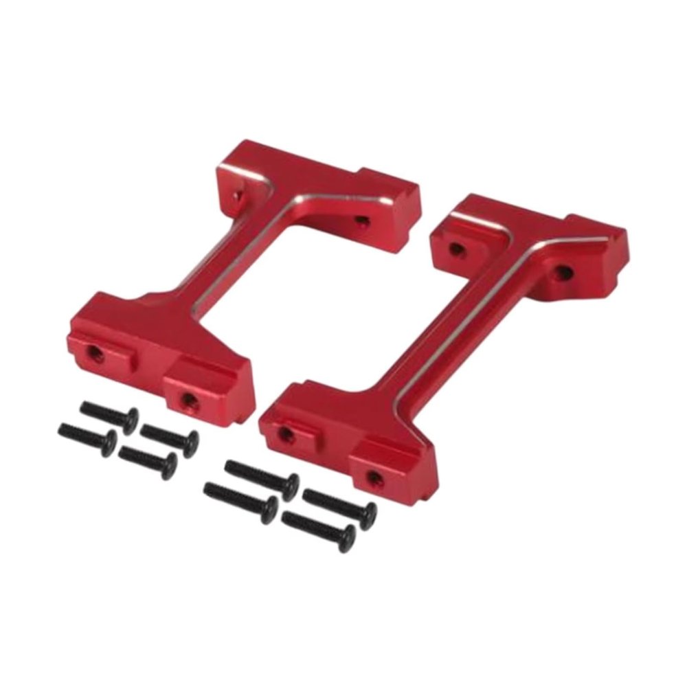 BOQEXSS for TRX4M 1:18 Front Rear Bumper Mount Easy to Install DIY Parts Aluminum Alloy Replacement Crawler Vehicles Model Car for Hobby Rc Bumpers(Red)
