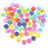 TOGEVAL Colorful Number Balls 1-60 Set for Raffle and Bingo Games Sturdy Plastic Lottery Balls for Party Supplies and Events 60-Piece Non-Seamless Game Props view 1