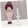 Abaodam 12Pcs Doll Display Stands Stable Mini Figure Holders for Dolls for Safe Display Shelves Tables and Cabinets view 3