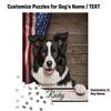 MBHappy Custom Wooden Jigsaw Puzzles with Your Dog's Name on Border Collie Art Print - 300 500 1000PCS Puzzles Game and Home Wall Decor view 2