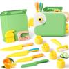 Toddler Cooking Set with Storage Box-Kids Kitchen Set,Safe PP Material Montessori Kitchen Tools for Real Cooking,Dishwasher Safe,Fun Bird-Shaped Organizer Toddler Knife Set view 1