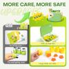 Toddler Cooking Set with Storage Box-Kids Kitchen Set,Safe PP Material Montessori Kitchen Tools for Real Cooking,Dishwasher Safe,Fun Bird-Shaped Organizer Toddler Knife Set view 4