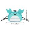 FRCOLOR Crab Shape Beach Bag for Kids Large Mesh Shell Collecting Tote for Seashell Picking and Sand Play view 2