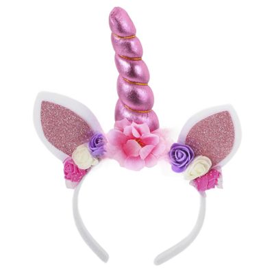 Healvian Unicorn Party Headband Cute Decorative Costume Hair Accessory for Festivals Birthdays and Theme Parties Lightweight Eye Catching Unicorn Headdress for