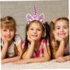 Healvian Unicorn Party Headband Cute Decorative Costume Hair Accessory for Festivals Birthdays and Theme Parties Lightweight Eye Catching Unicorn Headdress for view 2