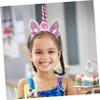Healvian Unicorn Party Headband Cute Decorative Costume Hair Accessory for Festivals Birthdays and Theme Parties Lightweight Eye Catching Unicorn Headdress for view 3