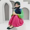 2pcs Maomao Figure Maomao Statue, 9cm Sitting Pose Cute Mao Mao Figure Model Hanfu Version Anime Figurine Collectibles Desktop Decoration Gifts for Fans view 3