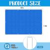 Bounce House Mat, 197x118 Inch Heavy-Duty Waterproof PE Pad for 15ft Inflatable Bouncers Jumping Castles Protective Underlay Pad with Metal Ground Stakes Reinforced Edges view 2