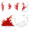 Abaodam Action Figure Stand with Flame Effects, Display Holder Base DIY Assembly Model Holder for Action Figures Collectibles Compatible Figurines Displaying view 2