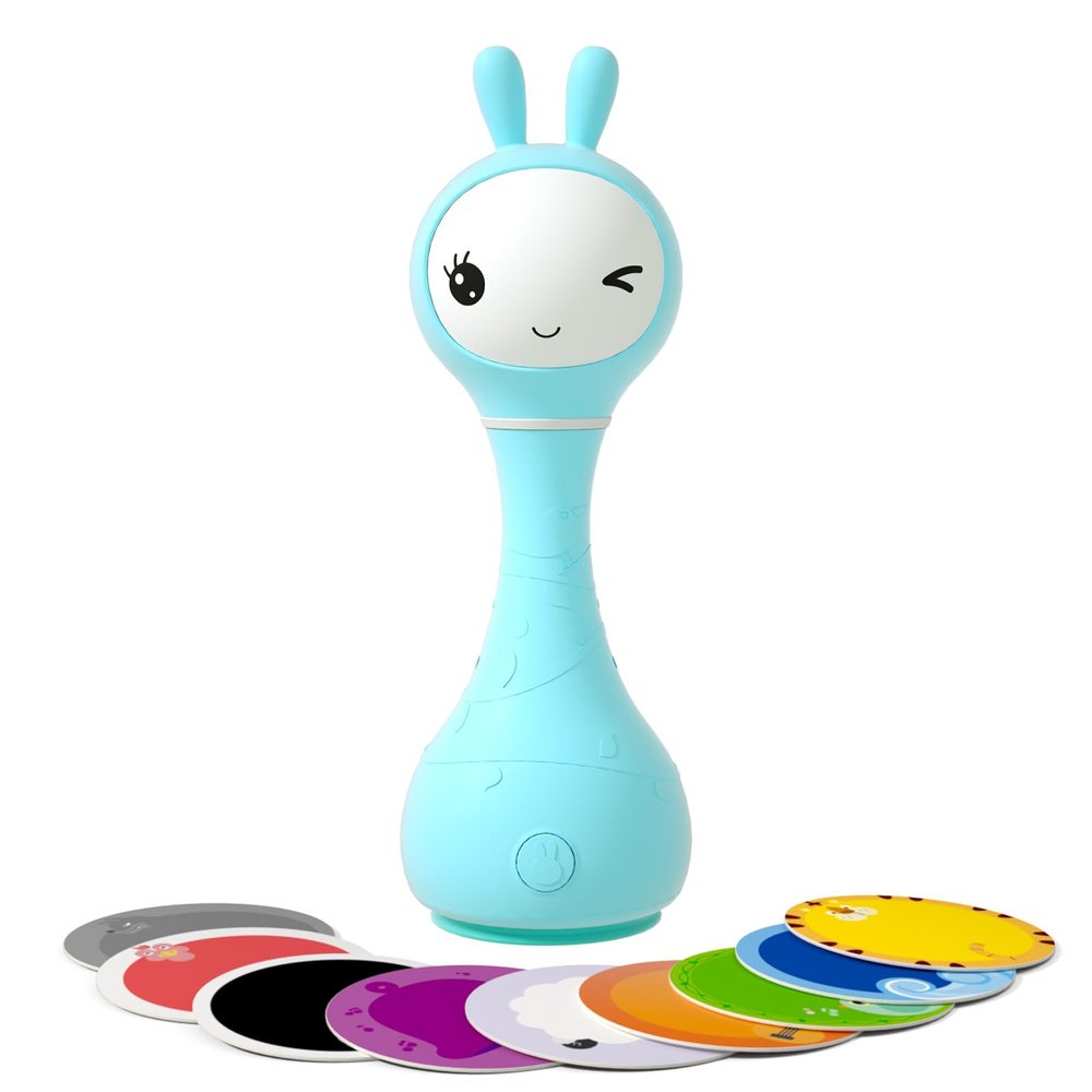 alilo Sonajero Musical para Bebs 0-12 Meses, Juguete con Luz, 66 Sonidos, 15 Canciones, 13 Cuentos, 5 Canciones de Cuna, Ruido Blanco, Reconocimiento de Colores, Regalo Recin Nacido