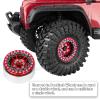 BRCatWPark RC 1.9 Dually Beadlock Wheels Rims w/Adjustable Offset for 1/10 TRX4 TRX6 SCX10 SCX10 II 90046 SCX10 III AXI03007 SCX10 Pro Gen7/8 D90 VS4-10 MST CFX RC Crawler Car,4Pcs Alloy Rims,Red view 3