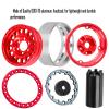 BRCatWPark RC 1.9 Dually Beadlock Wheels Rims w/Adjustable Offset for 1/10 TRX4 TRX6 SCX10 SCX10 II 90046 SCX10 III AXI03007 SCX10 Pro Gen7/8 D90 VS4-10 MST CFX RC Crawler Car,4Pcs Alloy Rims,Red view 4