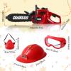 Arrowbash Toy Chainsaw Set for Kids, Outdoor Electronic Chainsaw Tool Set with Masks Toy Helmet and Earmuffs, Realistic Sound and Safe ABS, 4 Pcs Gardening Summer Gift for Boys Girls view 2