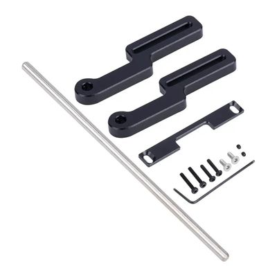 1/18 Scale RC Crawler Car Aluminum Front Bumper Compatible with Style Off Road Vehicle Accessories Parts(Black)