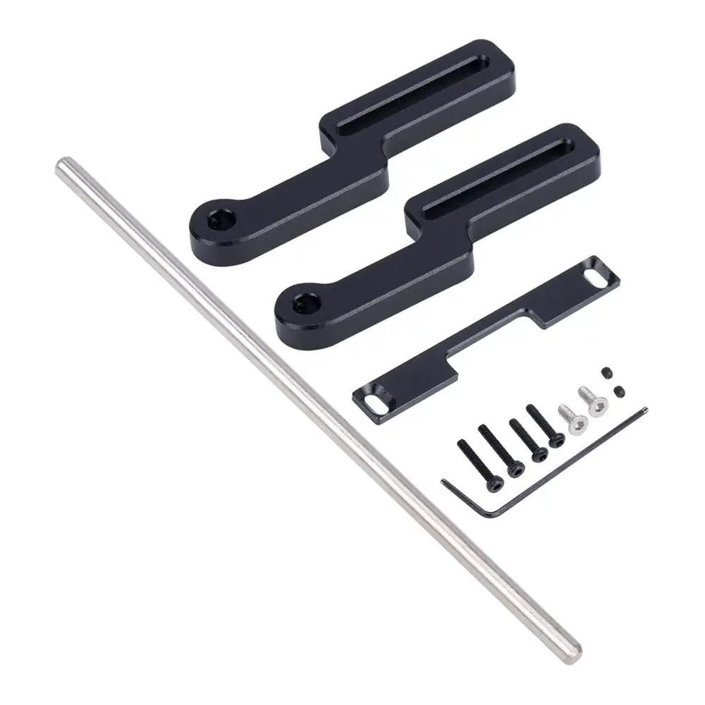 1/18 Scale RC Crawler Car Aluminum Front Bumper Compatible with Style Off Road Vehicle Accessories Parts(Black)