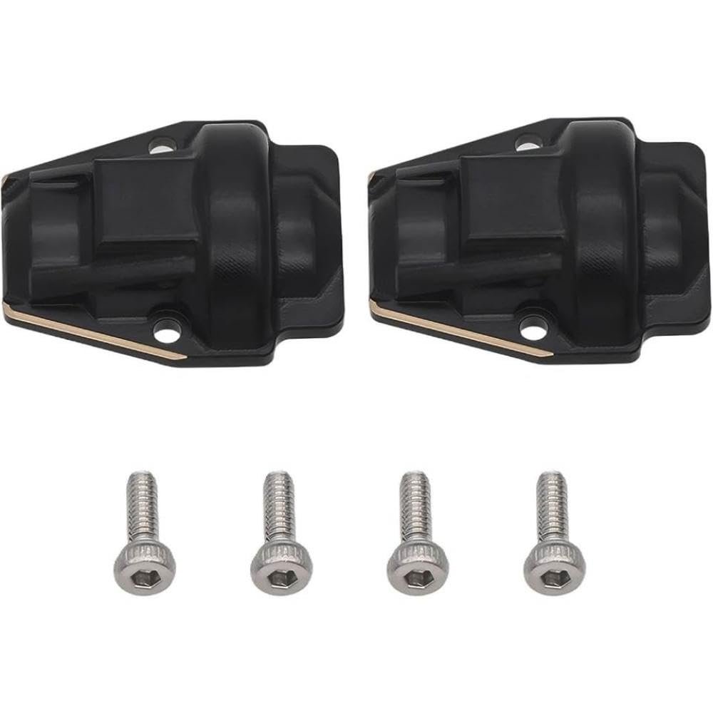 15g Black Coating Brass Diff Cover Compatible with 1 18 Scale RC Crawler Compatible with Ascent 18 Model Upgrade Parts Differential Cover Replacement