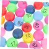 LOORGVEL Colorful Number Balls 01-60 60PCS Lottery Balls for Raffles Party Games and Bingo and Activities view 3