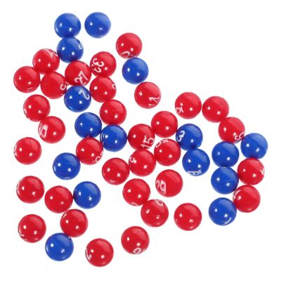 CAXUSD 1Pack Colored Raffle Balls Number Balls for Party Activities Lottery and Board Games Easy to Find Reusable Lightweight Design
