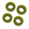 Beufee 4PCS Silicone Inserts Foam Rubber Insert, Scale Rc Crawler Replacement of Sponge Foams 3 Layers Hollow for 1 10 Rc Car 1.9 Inch Tire (Green) view 2