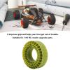 Beufee 4PCS Silicone Inserts Foam Rubber Insert, Scale Rc Crawler Replacement of Sponge Foams 3 Layers Hollow for 1 10 Rc Car 1.9 Inch Tire (Green) view 3