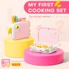 Toddler Girl Cooking Set with Storage Box-Girls Pink Kitchen Set,Safe PP Material Baby Girl Montessori Kitchen Tools for Real Cooking,Dishwasher Safe,Fun Bird-Shaped Little Chef Set view 2
