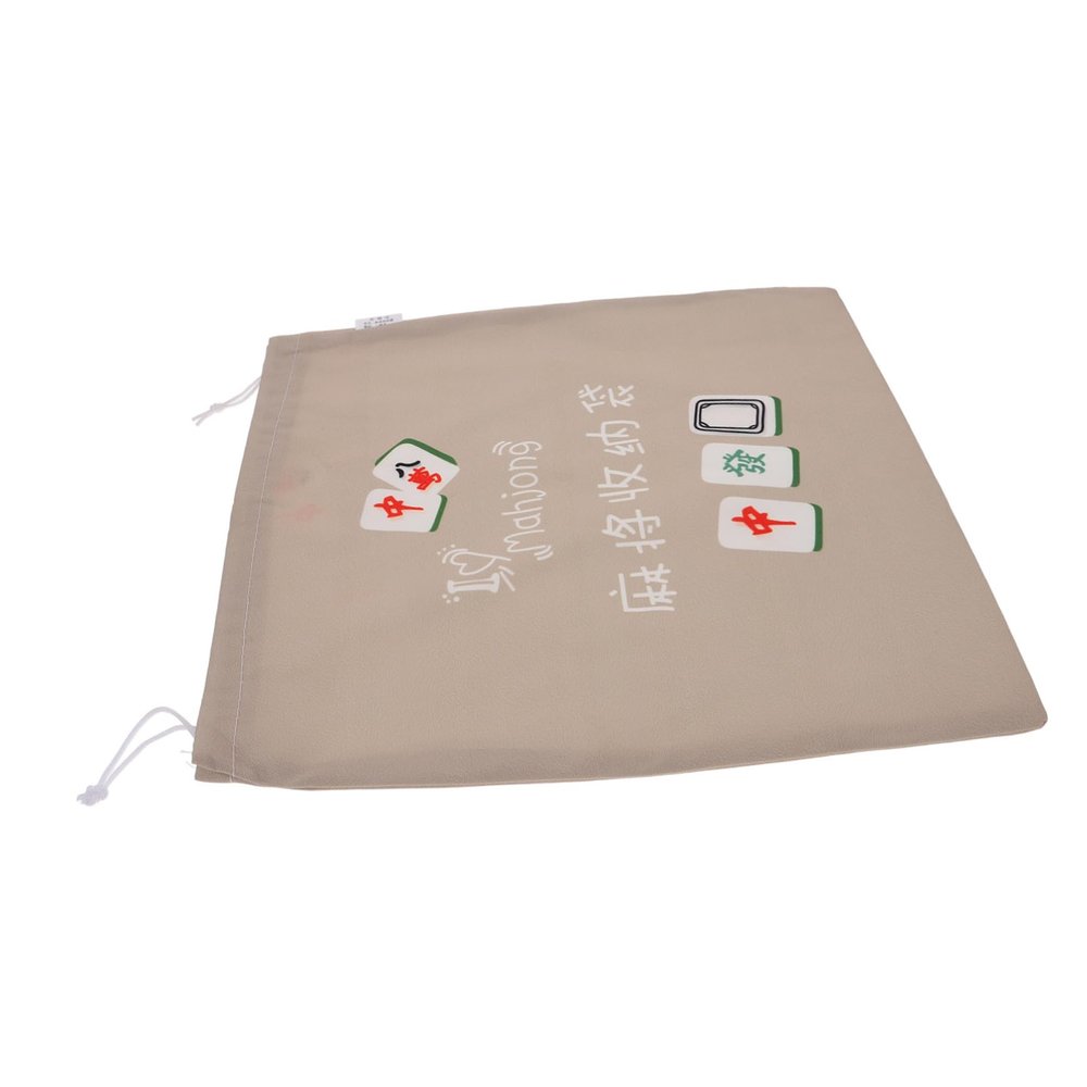 FELTECHELECTR Mahjong Tiles Storage Bag Lightweight Drawstring Pouch for Mahjong Organizing Portable Holder for Travel and Games Protection for Mahjong Players