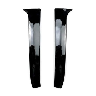 2Pcs/Set Gloss Black Rear Window Side Spoiler Fuard Trim Cover LH&RH Fit Compatible For VW Golf 7 Variant Wagon 2013 2014 2015 2016 2017