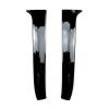 2Pcs/Set Gloss Black Rear Window Side Spoiler Fuard Trim Cover LH&RH Fit Compatible For VW Golf 7 Variant Wagon 2013 2014 2015 2016 2017 view 1