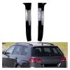2Pcs/Set Gloss Black Rear Window Side Spoiler Fuard Trim Cover LH&RH Fit Compatible For VW Golf 7 Variant Wagon 2013 2014 2015 2016 2017 view 2