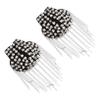 SHINEOFI 2pcs Punk Vintage Rivet Shoulder Epaulets Fringe Tassel Chain for Costumes and Jackets view 1