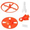5 Pcs Replacement Parts Compatible with Baby Brezza Formula Pro Advanced and WiFi Model FRP0046 FRP0047 FRP0048 FRP0066, Includes Stirring Wheel Locking Cover Measuring Wheel Axle & Scraper view 1