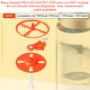 5 Pcs Replacement Parts Compatible with Baby Brezza Formula Pro Advanced and WiFi Model FRP0046 FRP0047 FRP0048 FRP0066, Includes Stirring Wheel Locking Cover Measuring Wheel Axle & Scraper view 2