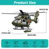 GreenToys Helicopter 15-in Military Airplane Toys for Kids with Hanging Basket Sounds and Lights for Boys Ages 3 4 5 6 7 view 2