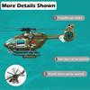 GreenToys Helicopter 15-in Military Airplane Toys for Kids with Hanging Basket Sounds and Lights for Boys Ages 3 4 5 6 7 view 3
